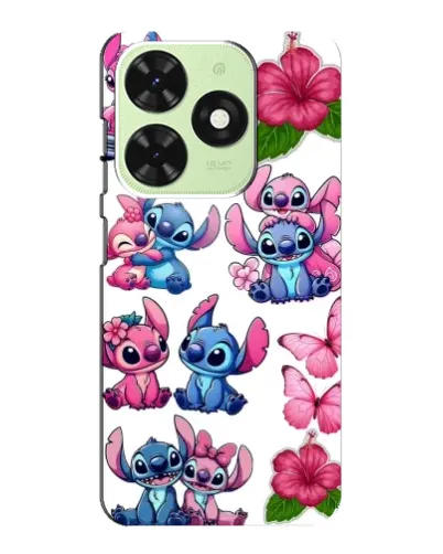 Чохол для TECNO Pop 8 з картинкою «Стікери Stitch та Angel» Чохол для TECNO Pop 8 з картинкою «Стікери Stitch та Angel»