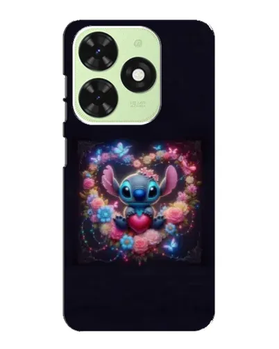 Чохол для TECNO Pop 8 з картинкою «Stitch у квітах» Чохол для TECNO Pop 8 з картинкою «Stitch у квітах»