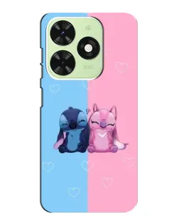 Чохол для TECNO Pop 8 з картинкою «Stitch та Angel Love»