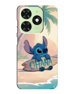 Чохол для TECNO Pop 8 з картинкою «Стіч на серфі»