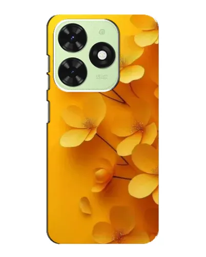 Чехол для TECNO Pop 8 с картинкой «Золотые лепестки»
