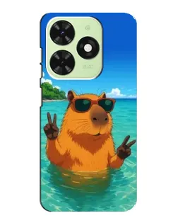 Чехол для TECNO Pop 8 с картинкой «Морская капибара» Чехол для TECNO Pop 8 с картинкой «Морская капибара»