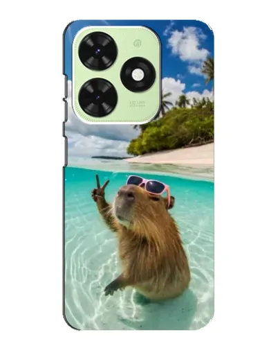 Чехол для TECNO Pop 8 с картинкой «Капибара на море» Чехол для TECNO Pop 8 с картинкой «Капибара на море»