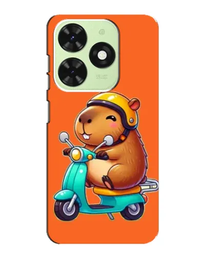 Чехол для TECNO Pop 8 с картинкой «Капибара на скутере» Чехол для TECNO Pop 8 с картинкой «Капибара на скутере»