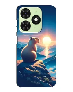 Чехол для TECNO Pop 8 с картинкой «Закат солнца с капибарой» Чехол для TECNO Pop 8 с картинкой «Закат солнца с капибарой»