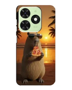 Чехол для TECNO Pop 8 с картинкой «Капибара с пиццей» Чехол для TECNO Pop 8 с картинкой «Капибара с пиццей»