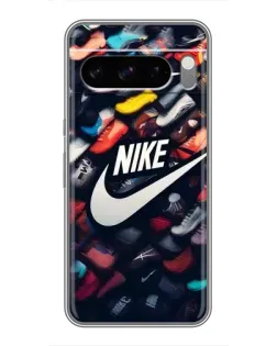 Чехол для TECNO Pop X с картинкой «Коллекция кроссовок Nike»