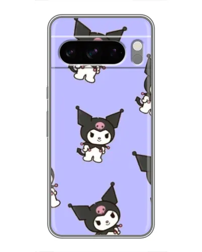 Чехол для TECNO Pop X с картинкой «Паттерн с Kuromi» Чехол для TECNO Pop X с картинкой «Паттерн с Kuromi»