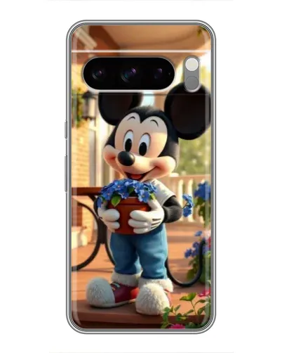 Чехол для TECNO Pop X с картинкой «Микки садовод»