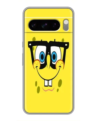 Чехол для TECNO Pop X с картинкой «Минималистичный Спанч Боб» Чехол для TECNO Pop X с картинкой «Минималистичный Спанч Боб»