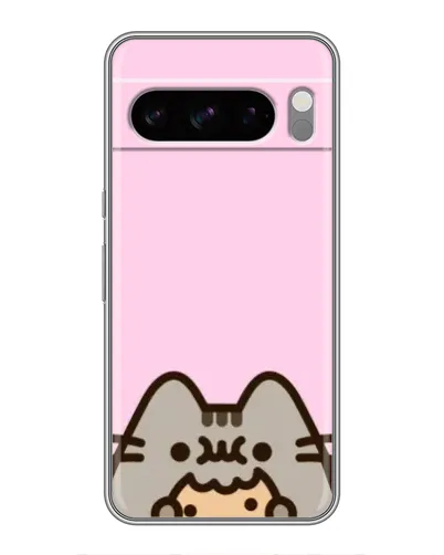 Чехол для TECNO Pop X с картинкой «Pusheen и печенье»