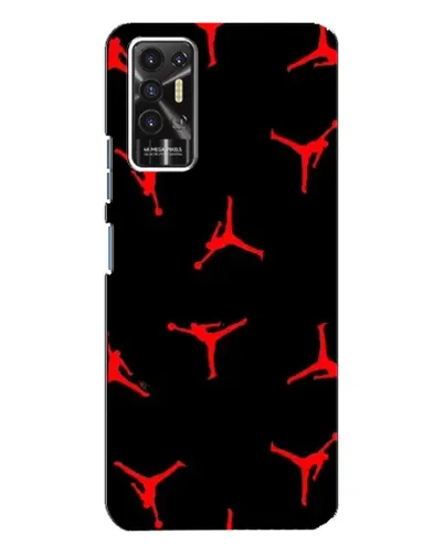 Чехол для TECNO Pova 2 (LE7n) с картинкой «Jordan Red Pattern» Чехол для TECNO Pova 2 (LE7n) с картинкой «Jordan Red Pattern»