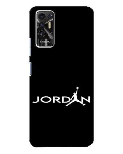 Чехол для TECNO Pova 2 (LE7n) с картинкой «Jordan White Logo» Чехол для TECNO Pova 2 (LE7n) с картинкой «Jordan White Logo»