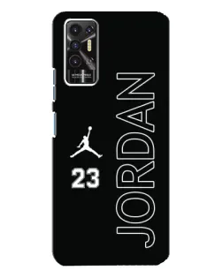 Чехол для TECNO Pova 2 (LE7n) с картинкой «Jordan Vertical»