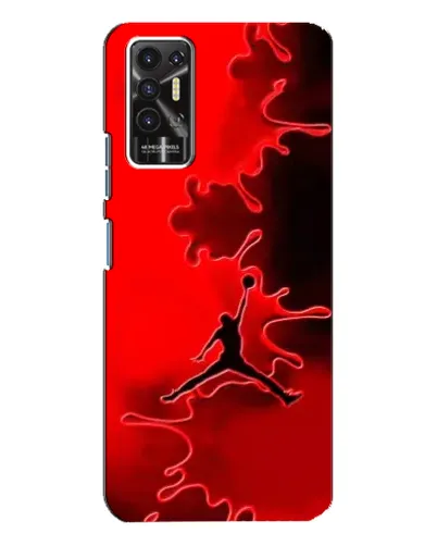 Чехол для TECNO Pova 2 (LE7n) с картинкой «Jordan Red Smoke» Чехол для TECNO Pova 2 (LE7n) с картинкой «Jordan Red Smoke»