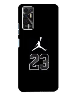 Чехол для TECNO Pova 2 (LE7n) с картинкой «Jordan Flight 23»