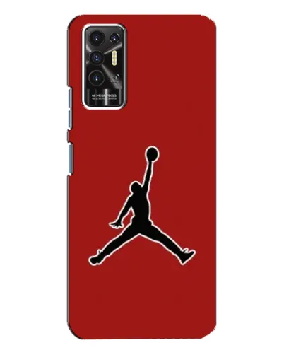 Чехол для TECNO Pova 2 (LE7n) с картинкой «Jordan Red Back» Чехол для TECNO Pova 2 (LE7n) с картинкой «Jordan Red Back»