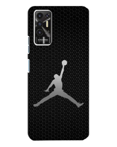 Чехол для TECNO Pova 2 (LE7n) с картинкой «Jordan Dark Carbon» Чехол для TECNO Pova 2 (LE7n) с картинкой «Jordan Dark Carbon»