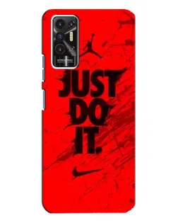 Чехол для TECNO Pova 2 (LE7n) с картинкой «Nike Just Do It»
