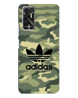 Чехол для TECNO Pova 2 (LE7n) с картинкой «Милитари стиль Adidas» Чехол для TECNO Pova 2 (LE7n) с картинкой «Милитари стиль Adidas»