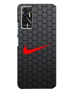 Чехол для TECNO Pova 2 (LE7n) с картинкой «Nike — карбоновая сетка» Чехол для TECNO Pova 2 (LE7n) с картинкой «Nike — карбоновая сетка»