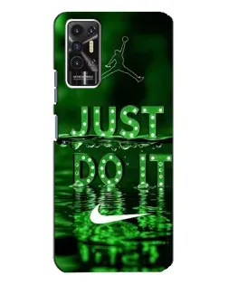 Чехол для TECNO Pova 2 (LE7n) с картинкой «Зеленый неоновый Nike» Чехол для TECNO Pova 2 (LE7n) с картинкой «Зеленый неоновый Nike»