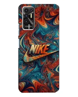 Чехол для TECNO Pova 2 (LE7n) с картинкой «Nike в абстракции» Чехол для TECNO Pova 2 (LE7n) с картинкой «Nike в абстракции»