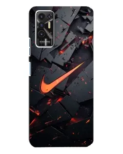 Чехол для TECNO Pova 2 (LE7n) с картинкой «Nike — эффект разломов» Чехол для TECNO Pova 2 (LE7n) с картинкой «Nike — эффект разломов»