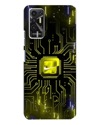Чехол для TECNO Pova 2 (LE7n) с картинкой «Nike — золотая искра» Чехол для TECNO Pova 2 (LE7n) с картинкой «Nike — золотая искра»