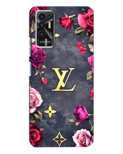 Чехол для TECNO Pova 2 (LE7n) с картинкой «Цветочный Louis Vuitton» Чехол для TECNO Pova 2 (LE7n) с картинкой «Цветочный Louis Vuitton»
