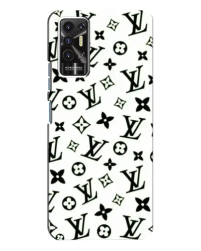 Чехол для TECNO Pova 2 (LE7n) с картинкой «Монохромный хаос LV» Чехол для TECNO Pova 2 (LE7n) с картинкой «Монохромный хаос LV»
