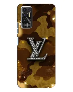 Чехол для TECNO Pova 2 (LE7n) с картинкой «Камуфляжный Louis Vuitton»