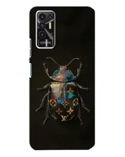 Чехол для TECNO Pova 2 (LE7n) с картинкой «LV — мраморный принт»