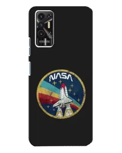 Чехол для TECNO Pova 2 (LE7n) с картинкой «NASA — эмблема миссии»