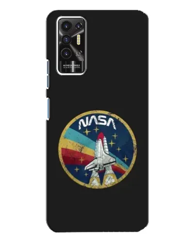 Чехол для TECNO Pova 2 (LE7n) с картинкой «NASA — эмблема миссии»