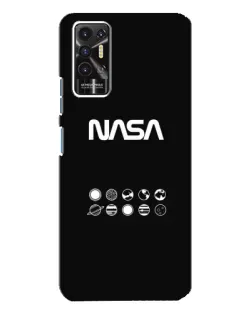 Чехол для TECNO Pova 2 (LE7n) с картинкой «NASA — технический принт»