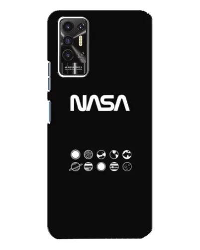 Чехол для TECNO Pova 2 (LE7n) с картинкой «NASA — технический принт»