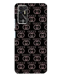 Чехол для TECNO Pova 2 (LE7n) с картинкой «Классическая монограмма Gucci» Чехол для TECNO Pova 2 (LE7n) с картинкой «Классическая монограмма Gucci»