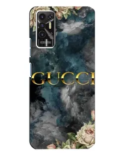 Чехол для TECNO Pova 2 (LE7n) с картинкой «Абстрактные цветы Gucci» Чехол для TECNO Pova 2 (LE7n) с картинкой «Абстрактные цветы Gucci»