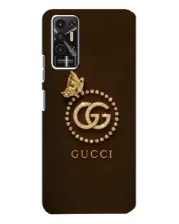 Чехол для TECNO Pova 2 (LE7n) с картинкой «Gucci — золотая бабочка» Чехол для TECNO Pova 2 (LE7n) с картинкой «Gucci — золотая бабочка»