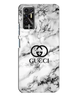 Чехол для TECNO Pova 2 (LE7n) с картинкой «Gucci — мраморный шик» Чехол для TECNO Pova 2 (LE7n) с картинкой «Gucci — мраморный шик»