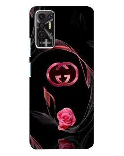 Чехол для TECNO Pova 2 (LE7n) с картинкой «Gucci — неоновая роза» Чехол для TECNO Pova 2 (LE7n) с картинкой «Gucci — неоновая роза»
