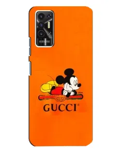 Чехол для TECNO Pova 2 (LE7n) с картинкой «Микки Маус Gucci — оранж» Чехол для TECNO Pova 2 (LE7n) с картинкой «Микки Маус Gucci — оранж»