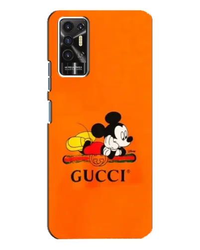 Чехол для TECNO Pova 2 (LE7n) с картинкой «Микки Маус Gucci — оранж» Чехол для TECNO Pova 2 (LE7n) с картинкой «Микки Маус Gucci — оранж»
