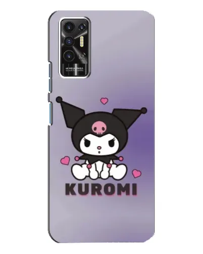 Чехол для TECNO Pova 2 (LE7n) с картинкой «Kuromi — фиолетовый арт»