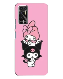 Чехол для TECNO Pova 2 (LE7n) с картинкой «My Melody и Kuromi» Чехол для TECNO Pova 2 (LE7n) с картинкой «My Melody и Kuromi»