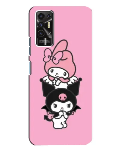 Чехол для TECNO Pova 2 (LE7n) с картинкой «My Melody и Kuromi»