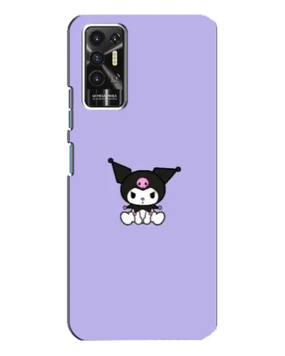 Чехол для TECNO Pova 2 (LE7n) с картинкой «Kuromi — фиолетовый минимализм»
