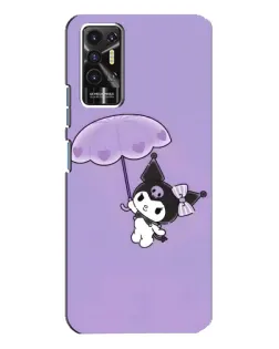 Чехол для TECNO Pova 2 (LE7n) с картинкой «Kuromi с зонтиком» Чехол для TECNO Pova 2 (LE7n) с картинкой «Kuromi с зонтиком»