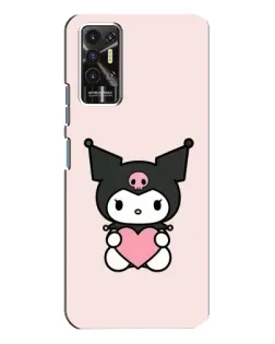 Чехол для TECNO Pova 2 (LE7n) с картинкой «Kuromi и сердце» Чехол для TECNO Pova 2 (LE7n) с картинкой «Kuromi и сердце»